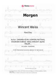 Sheet music, chords Wincent Weiss - Morgen