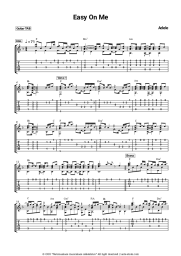 Sheet music, chords Adele - Easy On Me