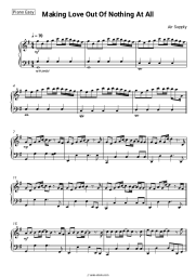 Sheet music, chords Air Supply - Making Love Out Of Nothing At All