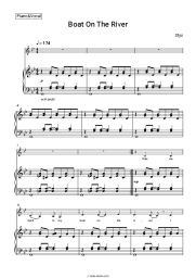 Sheet music, chords Styx - Boat On The River