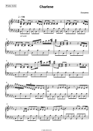 Sheet music, chords Roxanne - Charlene