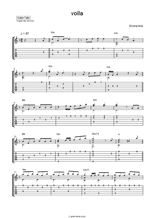 Voilà - André Rieu, Johann Strauss Orchestra, Emma Kok Tabs - Guitar.Tabs