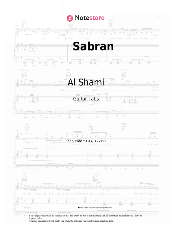 Sabran - Al Shami Tabs - Guitar.Tabs
