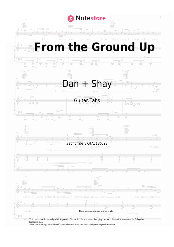 From the Ground Up - Dan + Shay Tabs - Guitar.Tabs