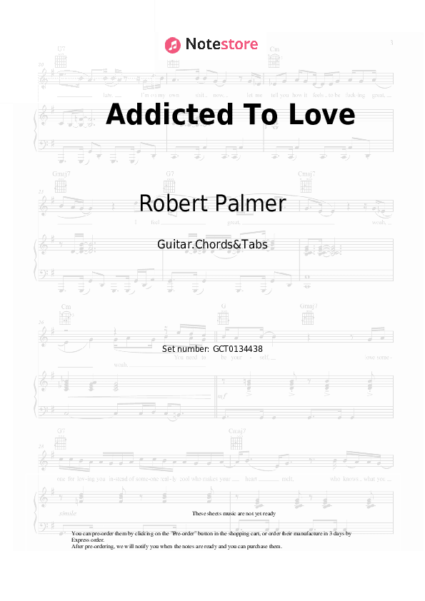Addicted To Love - Robert Palmer Chords and Tabs - Guitar.Chords&Tabs