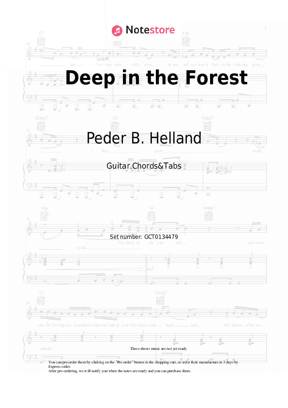 Deep in the Forest - Peder B. Helland Chords and Tabs - Guitar.Chords&Tabs
