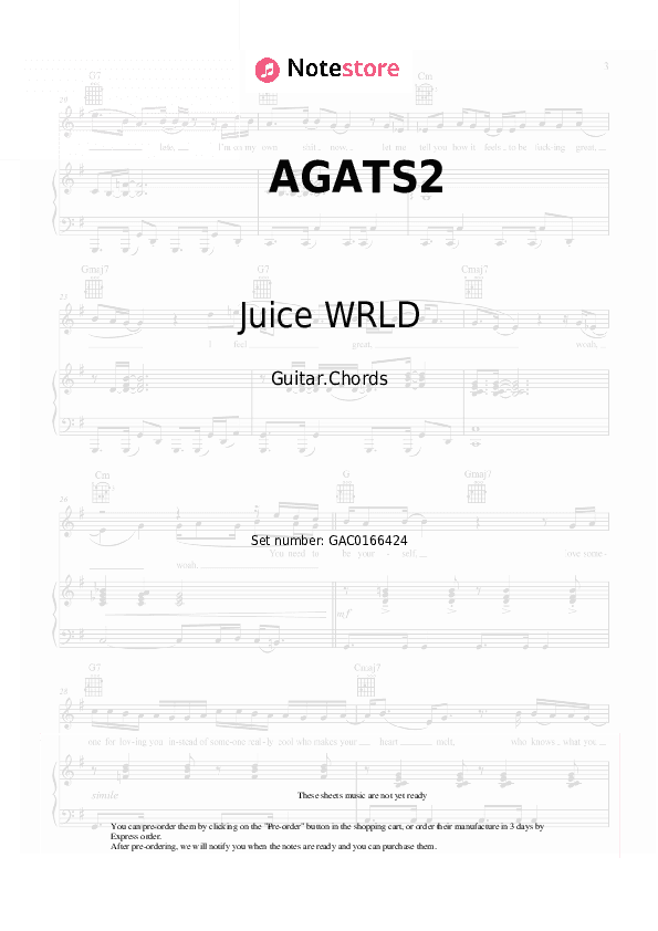 AGATS2 - Juice WRLD, Nicki Minaj Chords - Guitar.Chords