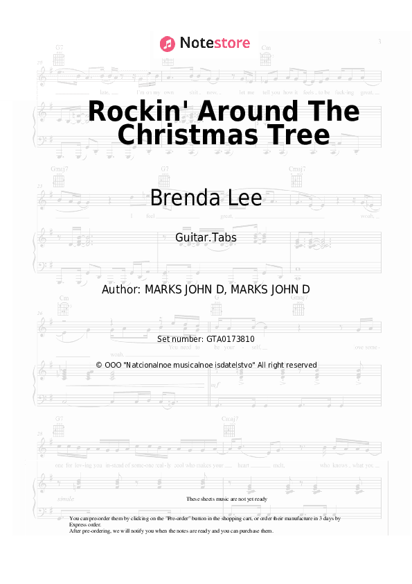 Rockin' Around The Christmas Tree - Brenda Lee Tabs - Guitar.Tabs