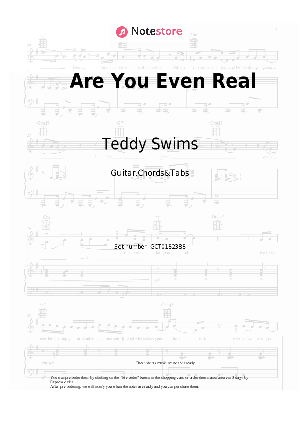 Are You Even Real - Teddy Swims, Giveon Chords and Tabs - Guitar.Chords&Tabs