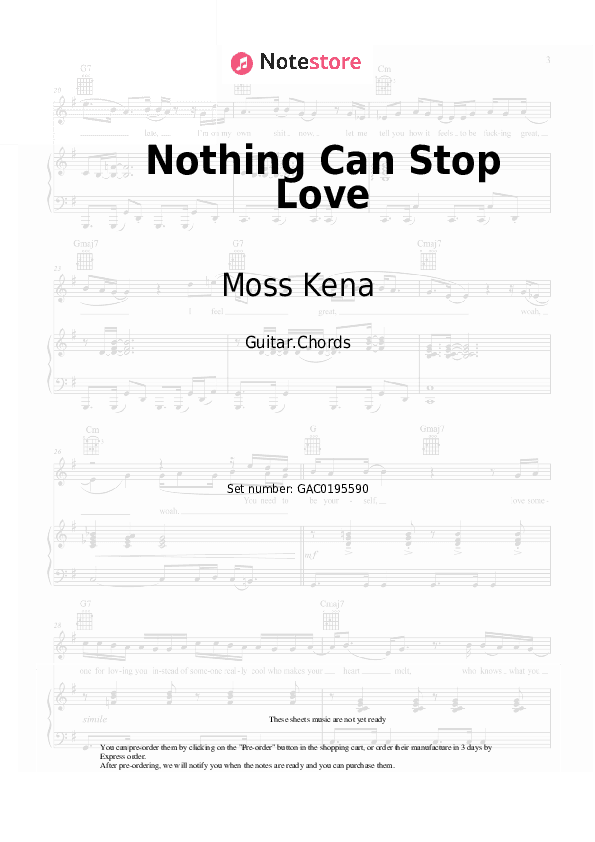 Nothing Can Stop Love - Moss Kena Chords - Guitar.Chords