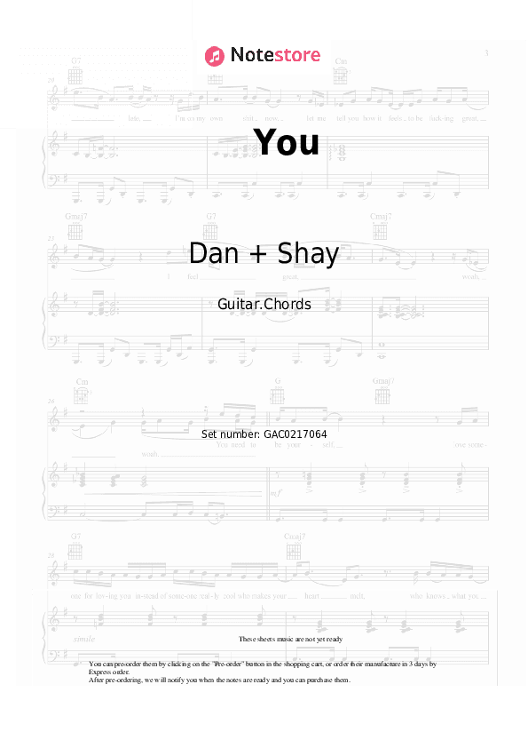 You - Dan + Shay Chords - Guitar.Chords