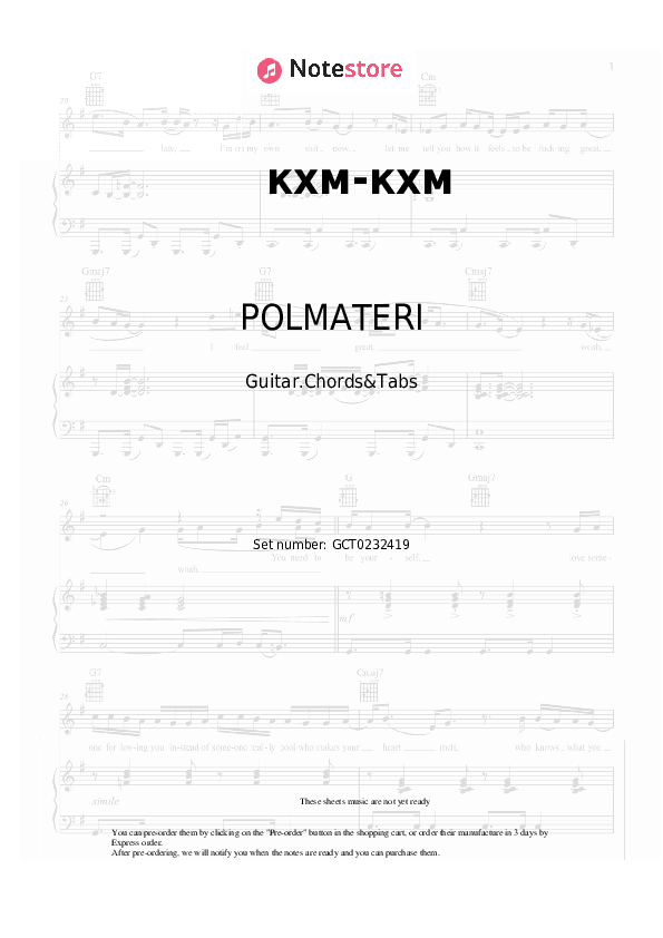 кхм-кхм - POLMATERI Chords and Tabs - Guitar.Chords&Tabs