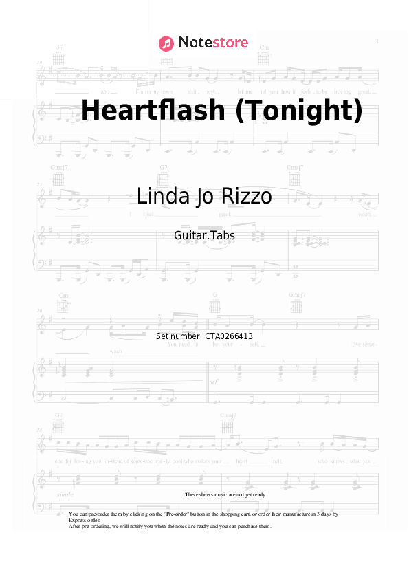 Heartflash (Tonight) - Linda Jo Rizzo Tabs - Guitar.Tabs