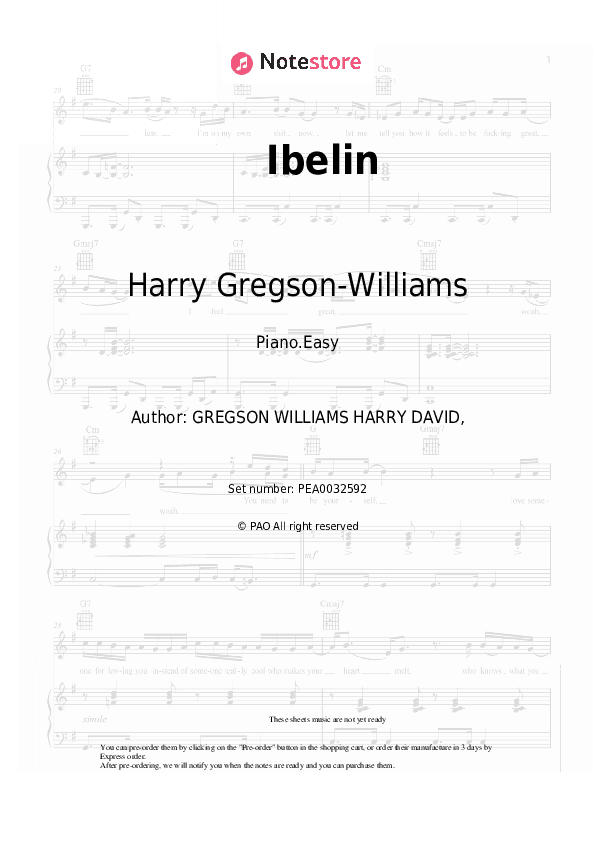 Ibelin - Harry Gregson-Williams Piano Sheet Music Easy - Piano.Easy