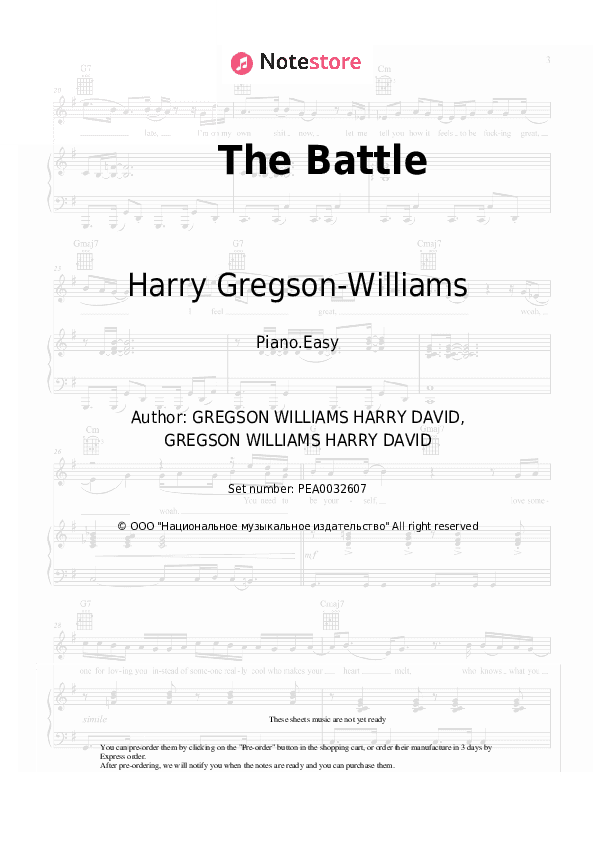 The Battle - Harry Gregson-Williams Piano Sheet Music Easy - Piano.Easy