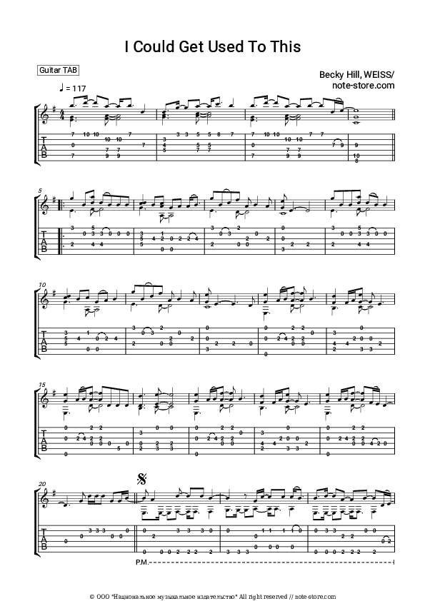 I Could Get Used To This - Becky Hill, Weiss Tabs - Guitar.Tabs