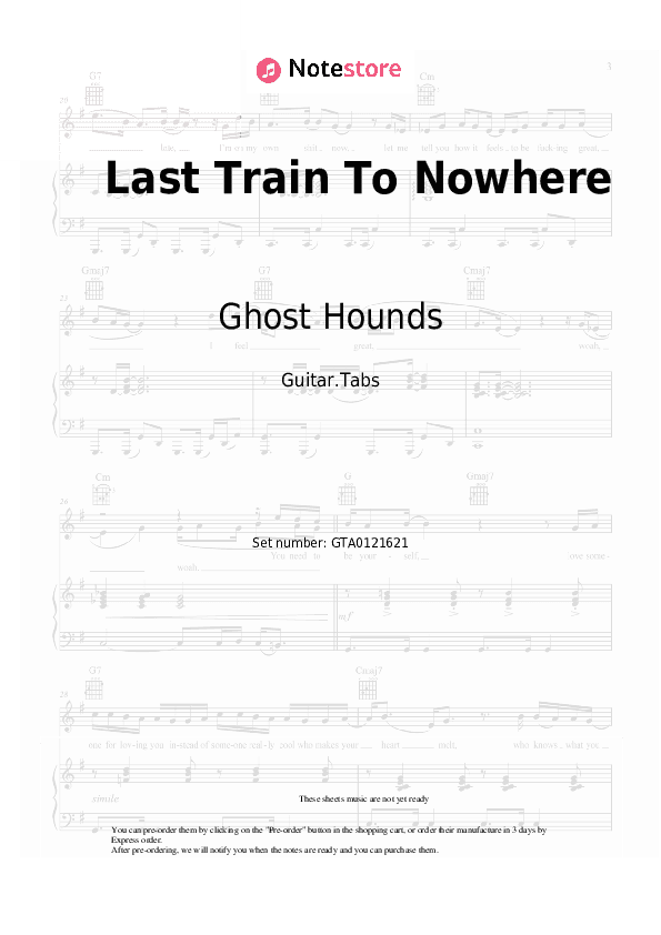 Last Train To Nowhere - Ghost Hounds Tabs - Guitar.Tabs