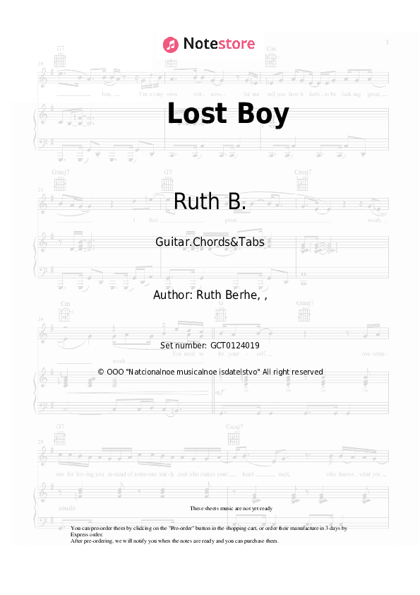 Lost Boy - Ruth B. Chords and Tabs - Guitar.Chords&Tabs