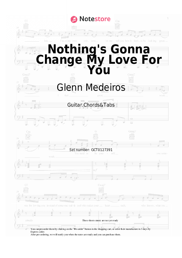 Nothing's Gonna Change My Love For You - Glenn Medeiros Chords and Tabs - Guitar.Chords&Tabs