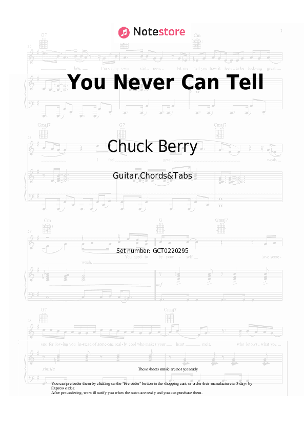 You Never Can Tell - Chuck Berry Chords and Tabs - Guitar.Chords&Tabs