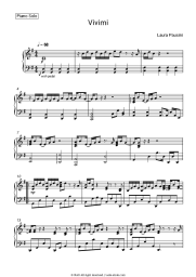 Sheet music, chords Laura Pausini - Vivimi