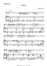 Sheet music, chords Laura Pausini - Vivimi