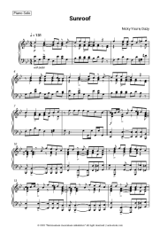 Sheet music, chords Nicky Youre, Dazy - Sunroof