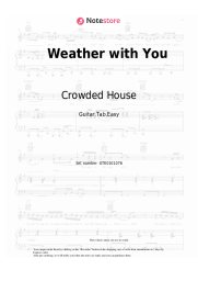 Sheet music, chords Crowded House - Weather with You
