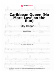Sheet music, chords Billy Ocean - Caribbean Queen (No More Love on the Run)