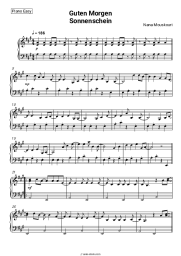 Sheet music, chords Nana Mouskouri - Guten Morgen Sonnenschein