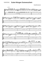 Sheet music, chords Nana Mouskouri - Guten Morgen Sonnenschein
