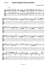 Sheet music, chords Nana Mouskouri - Guten Morgen Sonnenschein