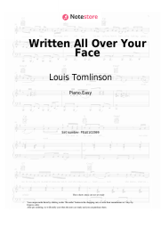 Sheet music, chords Louis Tomlinson - Written All Over Your Face
