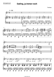 Sheet music, chords Fantasy - Darling, ja immer noch