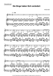 Sheet music, chords Frida Gold - Die Dinge haben sich verändert