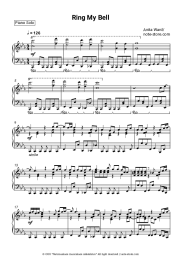 Sheet music, chords Anita Ward - Ring My Bell