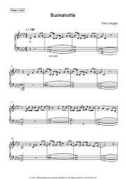 Sheet music, chords Toto Cutugno - Buona notte (Buonanotte)