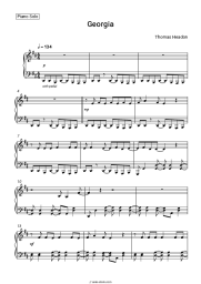 Sheet music, chords Thomas Headon - Georgia