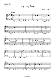 Sheet music, chords Linda Ronstadt - Long Long Time