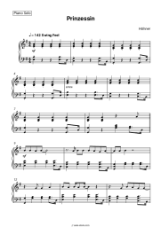 Sheet music, chords Höhner - Prinzessin