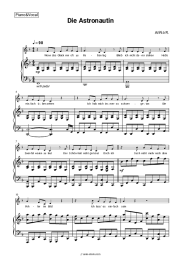 Sheet music, chords AnNa R. - Die Astronautin