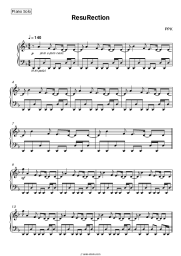 Sheet music, chords PPK - Воскрешение
