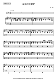 Sheet music, chords P. Lion - Happy Children