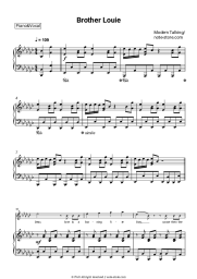 Sheet music, chords Modern Talking - Brother Louie