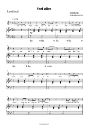 Sheet music, chords KAMRAD - Feel Alive