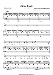 Sheet music, chords Glen Hansard, Marketa Irglova - Falling Slowly