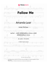 Sheet music, chords Amanda Lear - Follow Me