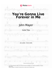 undefined John Mayer - You're Gonna Live Forever in Me