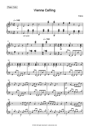 Sheet music, chords Falco - Vienna Calling