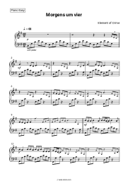 Sheet music, chords Element of Crime - Morgens um vier